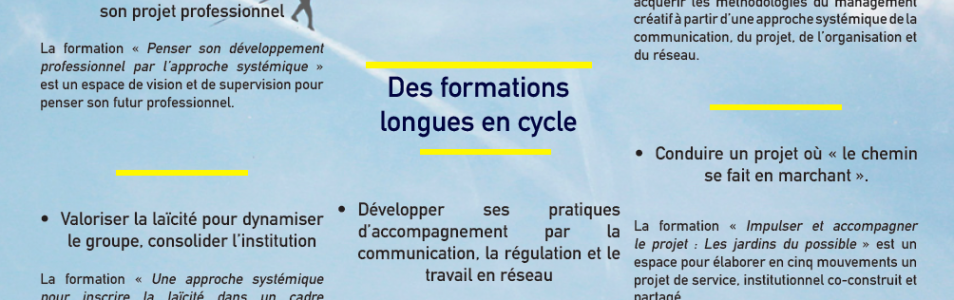 L’offre de formation pour 2019.